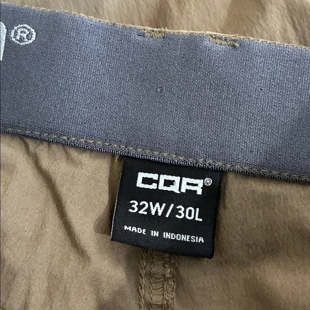 CQR Men's 32/30 (32/29) Brown Straight-Leg Work Chinos Outdoors Tactical